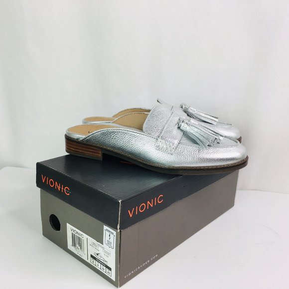vionic silver shoes